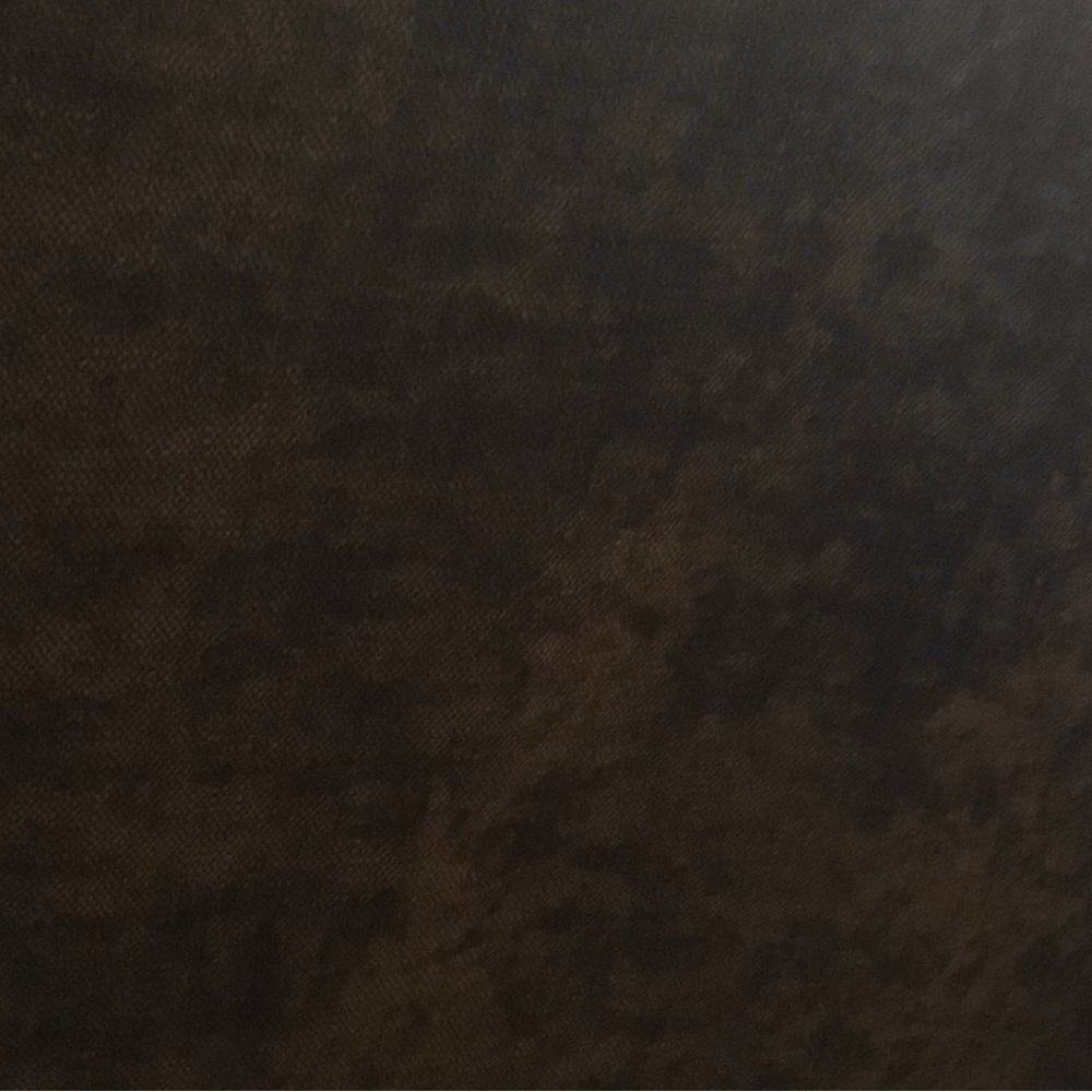 Fabric, soft velvet look. Brown.